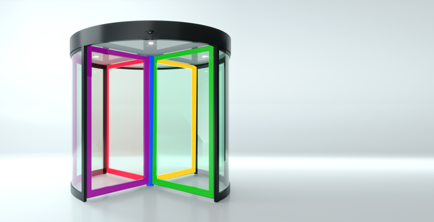 Fi Rainbow Revolving Door